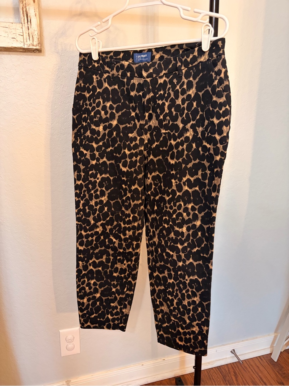 Old Navy Leopard Print Pants - Black & Tan